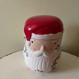 Christmas Santa Claus Ceramic Cookie Jar